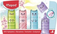 Maped "Mini Pastel" 1-5 mm Szövegkiemelő készlet - Vegyes színek (4 db / csomag)