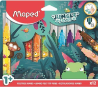 Maped "Jungle Fever" 5 mm Filctoll készlet - Vegyes színek (12 db / csomag)