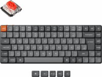 Keychron K3 Max (Gateron LP 2.0 Red Switch) Wireless Mechanikus Gaming Billentyűzet - Német