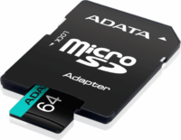ADATA 64GB MicroSDXC UHS-I CL10 Memóriakártya + Adapter