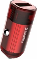 ColorWay CW-CHA012Q-RD 1x USB-A Autós töltő - Piros