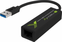 Techly IDATA USB-ETGIGA3T2 USB-A apa - RJ45 anya Adapter