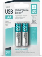 Colorway CW-UBAA-10 AA 2200mAh Újratölthető Elem (2db/csomag)