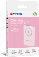 Verbatim MAG Charge 'n' Go Powerbank 5000mAh 15W (1,67 - 2.4A / 5-9V) - Rózsaszín