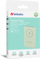 Verbatim MAG Charge 'n' Go Powerbank 5000mAh 15W (1,67 - 2.4A / 5-9V) - Zöld