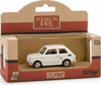 Daffi: PRL Fiat 126p autó fém és műanyag modell - Fehér