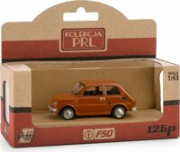 Daffi: PRL Fiat 126p autó fém és műanyag modell - Barna
