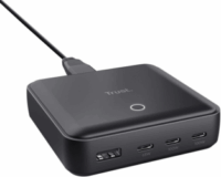 Trust Maxo USB-A / 3x USB-C Hálózati gyorstöltő Adapter 100W - Fekete