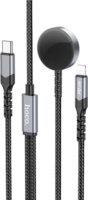 Hoco CW54 2in1 Wireless / Lightning töltőkábel - Fekete (20W)