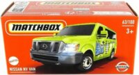 Mattel Matchbox: Nissan NV Van kisautó papírdobozban - sárga