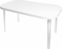 Flair Duna Kerti ovális asztal - Fehér