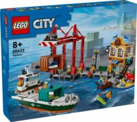 LEGO® City 60422 Tengerparti kikötő teherszállító hajóval