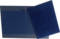 Plastweld A4 plüss oklevéltartó - Kék