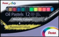 Pentel Arts olajpasztell kréta készlet - 12db/doboz