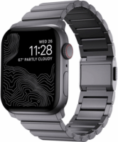 Nomad Apple Watch S4/S5/S6/S7/S8/S9/SE/Ultra Fém Szíj 42/44/45/49mm - Szürke