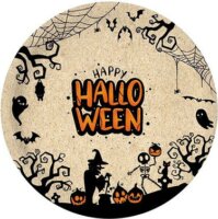 Halloween Dekorációs Papír Tányér 23 cm (10 db)
