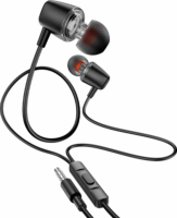 HOCO M107 Discoverer Vezetékes Headset - Fekete