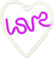 Forever Light Retro falra akasztható USB LED dekorációs lámpa "LOVE" - Színes