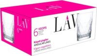 LAV Keops Soft Drink 345ml Üdítős üveg pohár szett 6 darabos