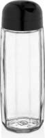 Iris C-00442 Round Polygon Üveg ételtároló edény 1,6L - Fekete / elefántcsont
