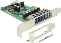 Delock PCI Express Kártya > 6 x külső + 1 x belső USB 3.0