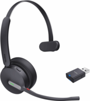 Yealink WH64 Hybrid Bluetooth USB-A UC Call Center Headset - Fekete