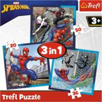 Trefl Pókember egy napja 3 az 1-ben 20 - 36 - 50 darabos puzzle