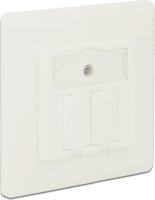 Delock 86219 2x Keystone modul fali aljzat - Fehér