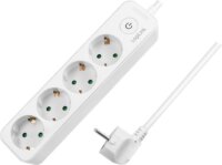 Logilink LPS245 Hálózati elosztó 4 aljzatos 1,5m - Fehér