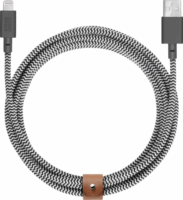 Native Union USB-A apa - Lightning apa adat- és töltőkábel 3m - Fekete/Fehér