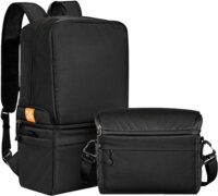 K&F Concept Alpha KF13.129 2in1 22L Hátizsák fotótáskával - Fekete