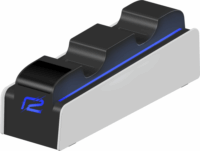 ready2gaming PS5 DualSense Töltőállomás - Fehér / Fekete