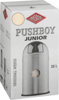 WESCO Pushboy Junior 22 literes nyomófedeles fém szemetes - Mandula