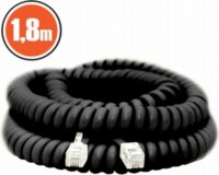 Delight Telefon kézibeszélő spirál kábel 1,8m - Fekete