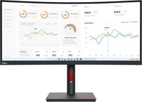 Lenovo 34" 63D4ZAT1EU ThinkVision T34w-30 21:9 WQHD VA Ívelt Monitor - Fekete