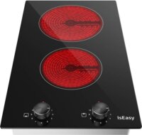IsEasy LT2V-30 Beépíthető 2 zónás Kerámia Főzőlap 3500 Watt - Fekete