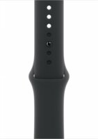 Apple Watch S4/S5/S6/S7/S8/S9/S10/SE/Ultra Gyári Sport Okosóra Pánt 44/45/49mm - Fekete M/L