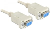 Delock soros null modem kábel, 9 pin anya / anya, 1,8 m