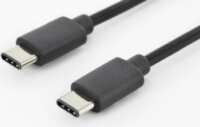 Assmann USB-C 3.0 összekötő kábel 1m - Fekete