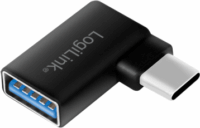 Logilink AU0055 USB Type-C apa - USB-A anya Átalakító Adapter 90 fokos - Fekete