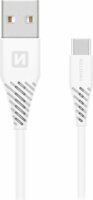 Swissten 71504402 USB-A apa - USB-C apa Adat- és Töltőkábel 1.5m - Fehér