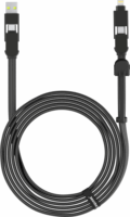 Rolling Square XLL01R inCharge XL USB-A/USB-C apa - USB-C/Lightning apa Adat és töltő kábel 3m - Fekete