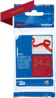 Brother TZe-RW54 24mm / 4m Feliratozógép szalag - Piros alapon arany