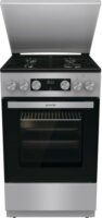 Gorenje GK5C42SH-B Kombinált 4 zónás szabadonálló Gáz/Elektromos Tűzhely - Ezüst