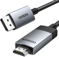 Ugreen 25491 DP119 DisplayPort - HDMI 4K 60Hz kábel 3m - Fekete