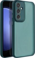 Gigapack Samsung Galaxy S25 Plus Szilikon Kamera Védő Telefon Tok - Sötétzöld