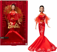 Mattel Barbie Holdújévi Barbie baba gyűjthető Qipao ruhával és arany kiegészítőkkel