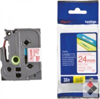 Brother TZE252 P-Touch Feliratozógép szalag 24 mm fehér alapon piros