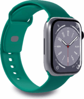 Puro Apple Watch 42/44/45/49mm Szilikon Okoszóra szíj - Zöld