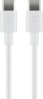 Goobay 66317 USB-C apa - USB-C apa 2.0 Adat és töltő kábel 1m - Fehér